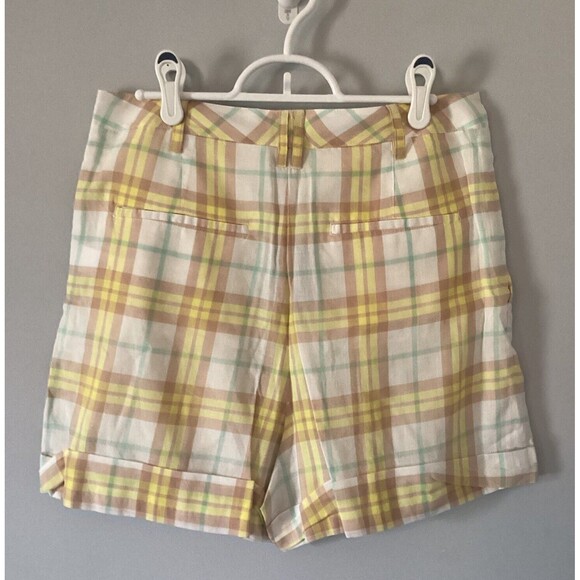 Rag & Bone Ivy Plaid High Waist Women’s Cotton Shorts Size 8 NWT - Picture 8 of 11